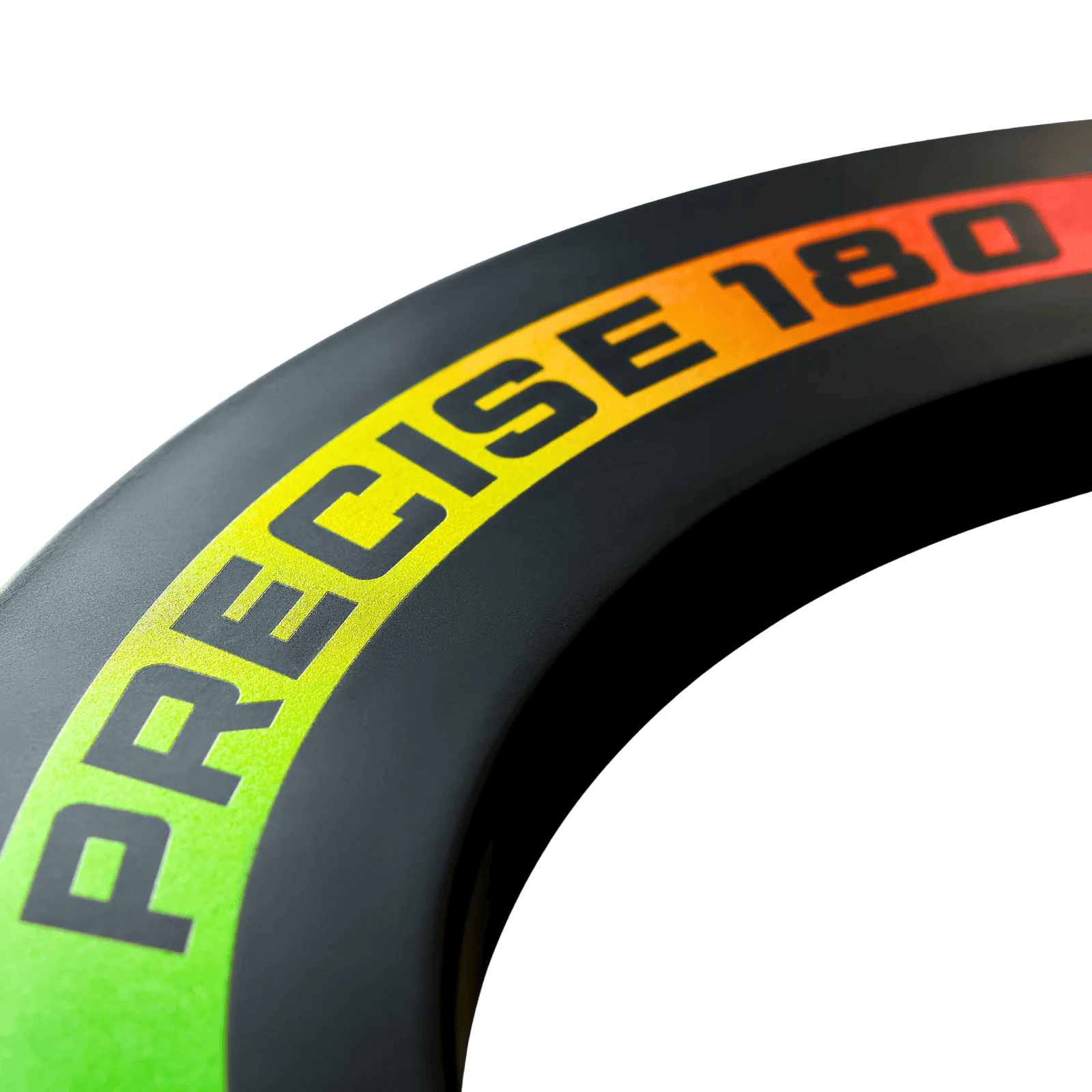 Přesný 180° Spectrum Surround terčů Das Bild zeigt das Precise 180 Spectrum Dartboard Surround. Es ist ein Schutzring für eine Dartscheibe.