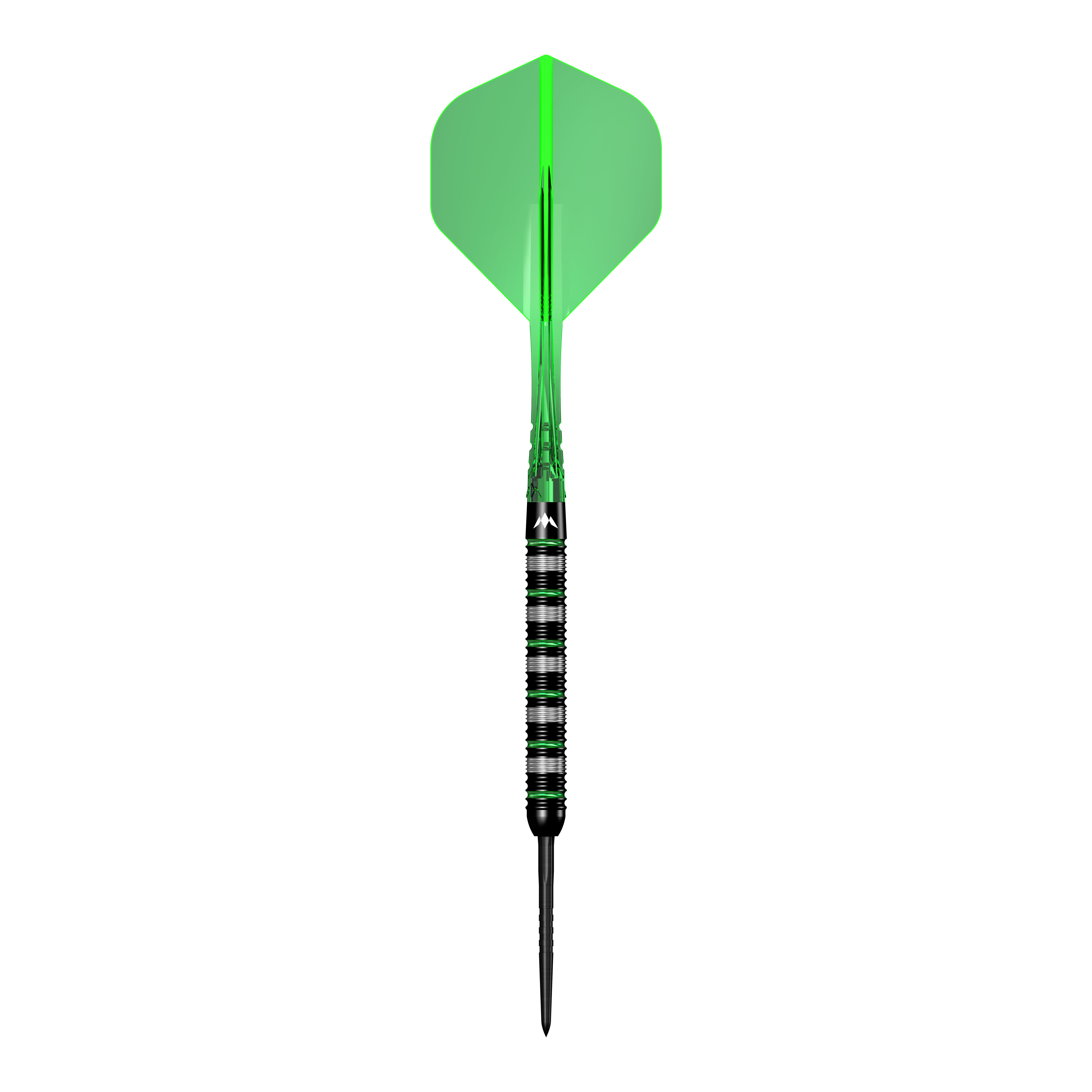Ocelové šipky Mission Moldavit - 23g Das Bild zeigt die Mission Moldavite Steeldarts - 23g. Die Dartpfeile sind speziell für Präzisionswürfe entwickelt.