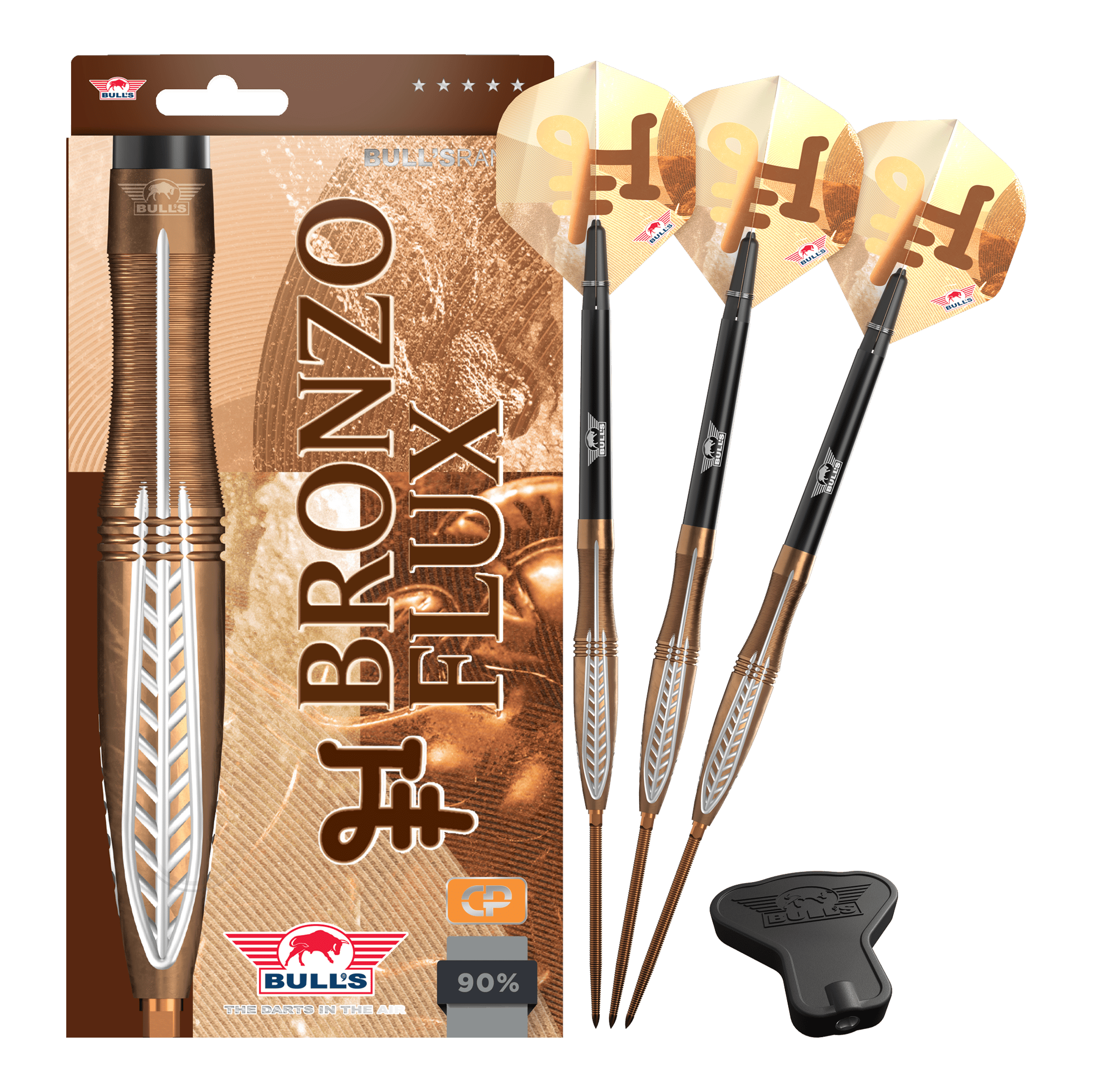 Šipky Bulls NL Bronzo Flux Convertible Point Steel Darts