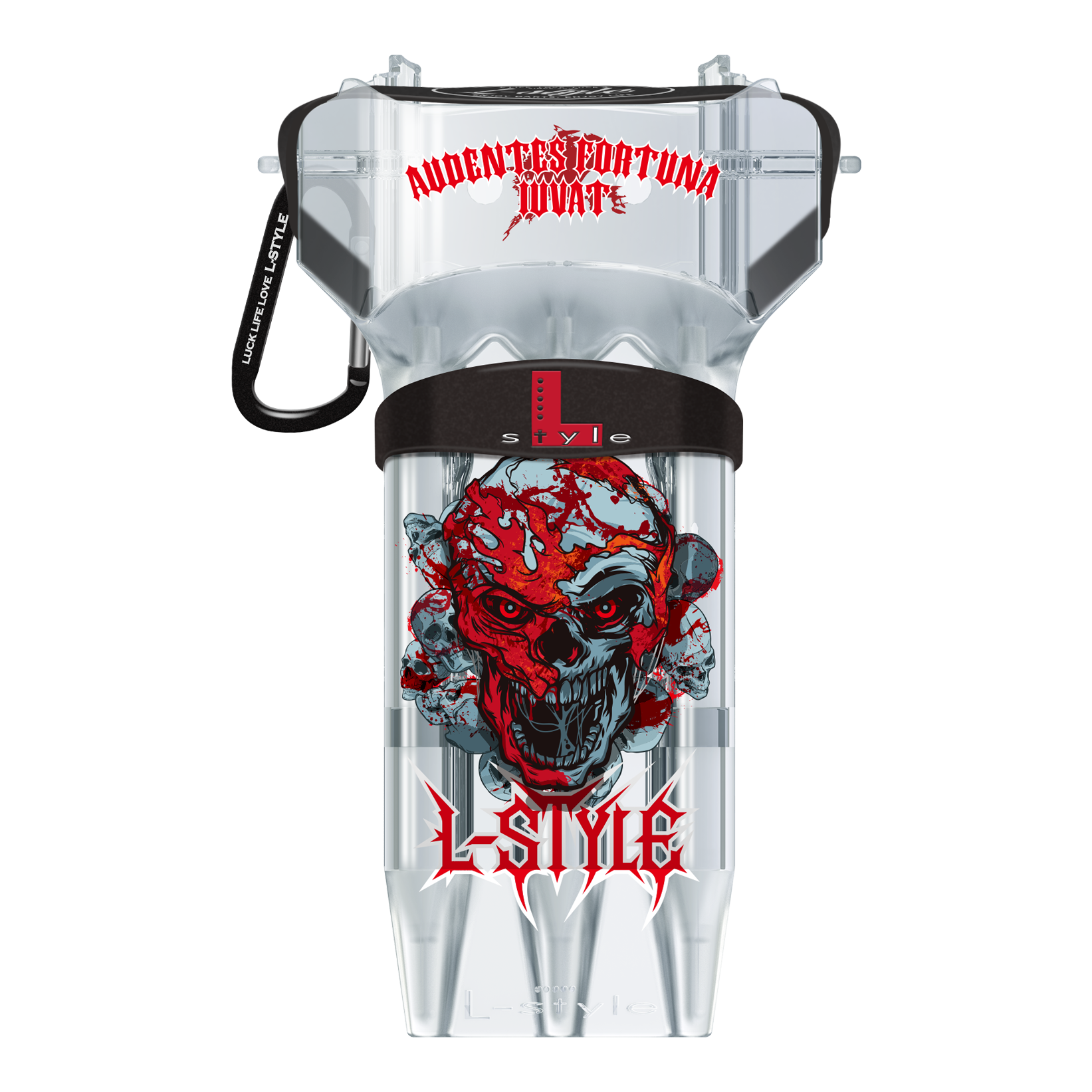 Pouzdro na šipky L-Style Krystal One Ryan Searle V4 v čiré bílé barvě Das Bild zeigt das L-Style Krystal One Ryan Searle V4 Clear White Dartcase. Es handelt sich um ein durchsichtiges Dartcase zur sicheren Aufbewahrung von Dartpfeilen.