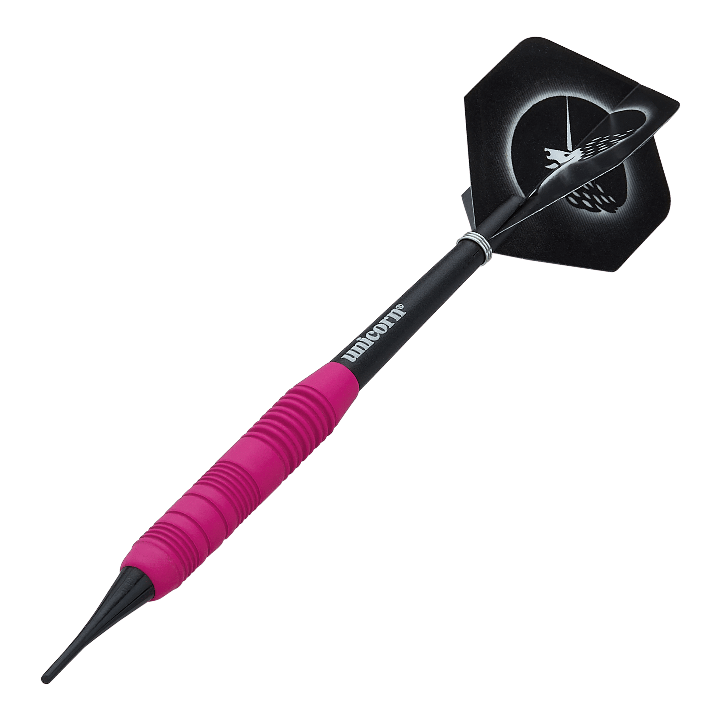 Unicorn Core Plus Rubberised Pink Softdarts - 19g