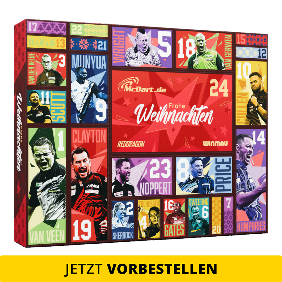 Adventní kalendář McDart Steel Darts 2026