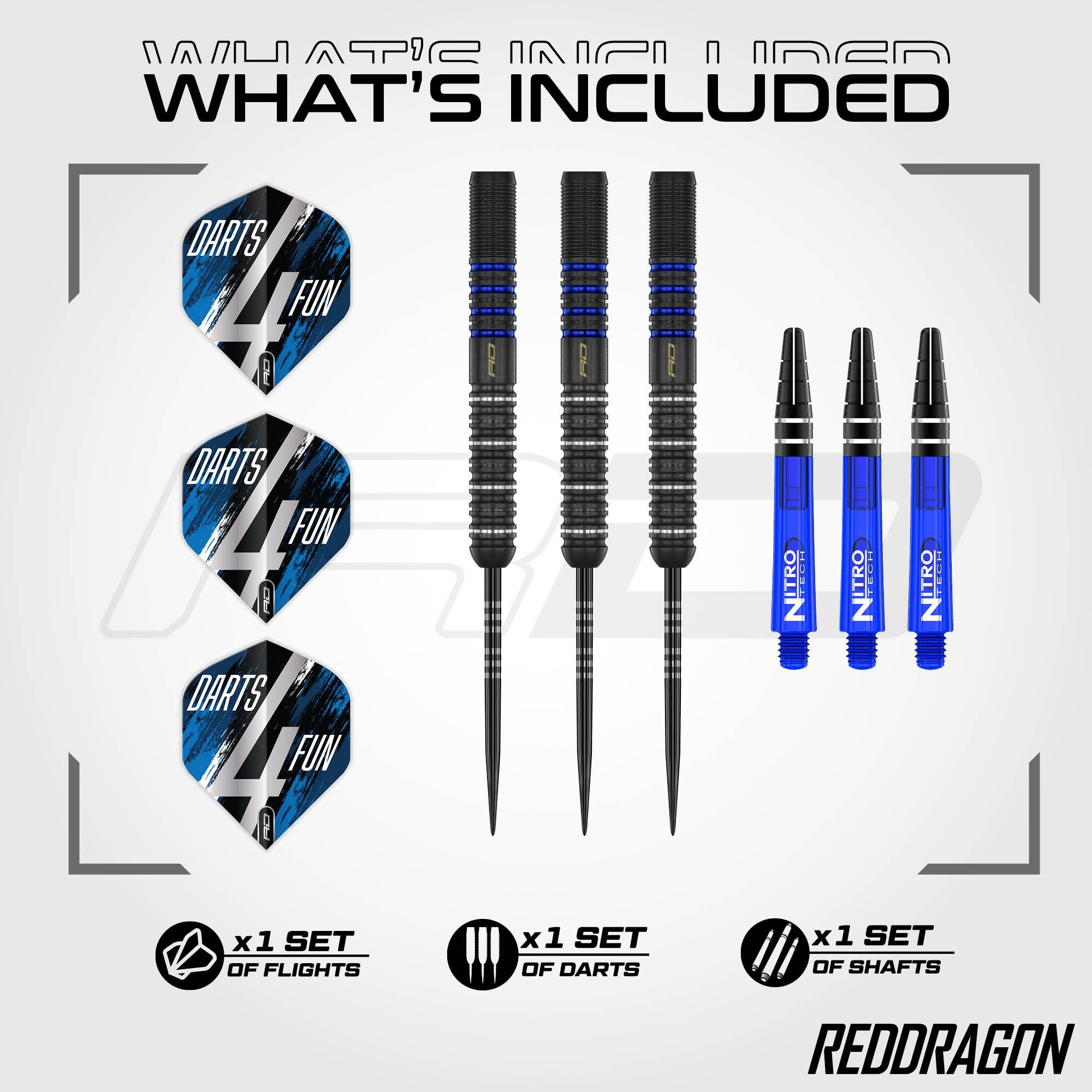 Ocelové šipky Red Dragon David Williams V1 - 23g Abgebildet sind Red Dragon David Williams V1 Steeldarts - 23g. Die Steeldarts zeichnen sich durch hochwertige Verarbeitung aus.
