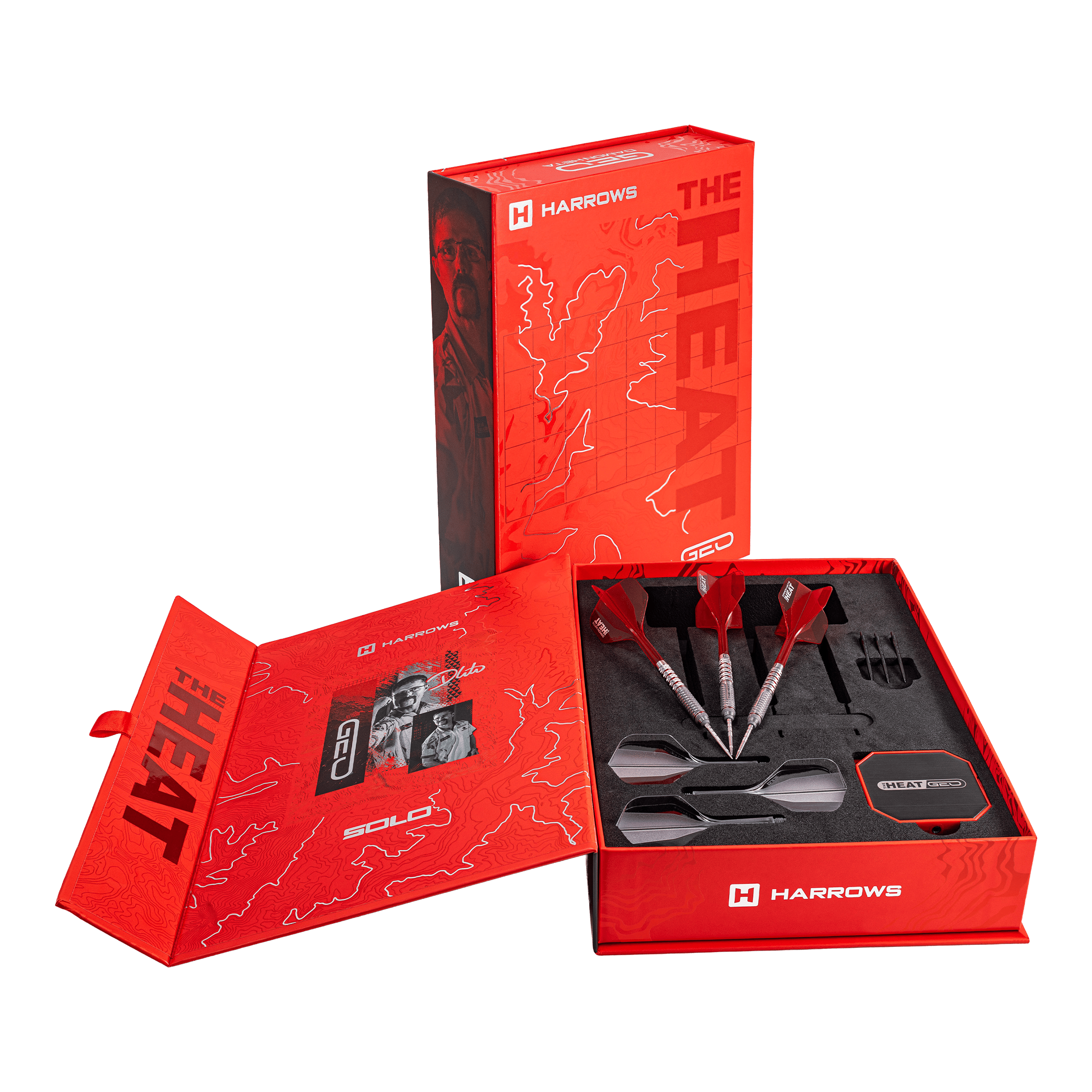 Harrows Damon Heta Geo Quick Point Steeldarts Harrows Damon Heta Geo Quick Point Steeldarts werden gezeigt. Diese Darts sind filigran und technisch ausgearbeitet.