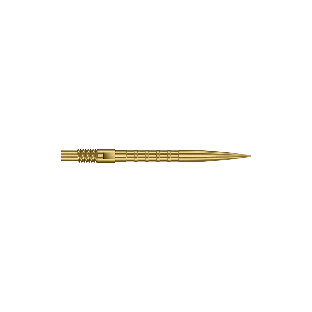Špičky na šipky Harrows Quick Point Heavy Metal - zlaté Diese Abbildung zeigt goldene Dartspitzen mit Heavy Metal Grip, 26 mm. Die Spitzen sind besonders für präzises Darten geeignet.
