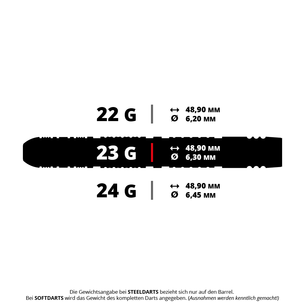 Šipky Target Dimitri Van Den Bergh 95K Swiss Point Steel Auf dem Bild sieht man Steeldarts von Dimitri Van Den Bergh. Die abgebildeten Darts haben ein Gewicht von 23 Gramm.