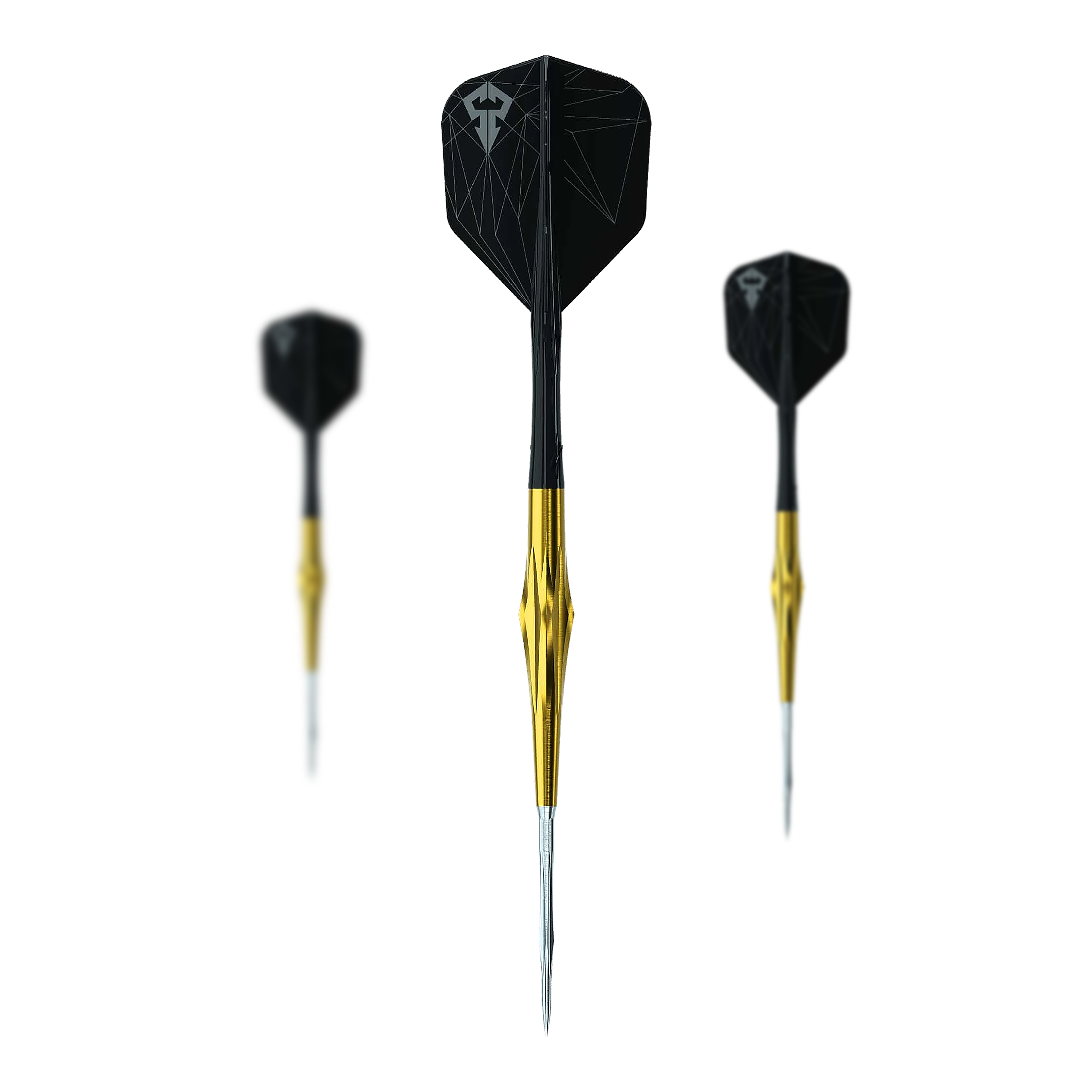 Ocelové šipky Caliburn Starships Series Sunspear - 19g Das Bild zeigt ein Set der Caliburn Starships Series Sunspear Steeldarts mit 19 Gramm. Das Set richtet sich an Dartspieler aller Erfahrungsstufen.