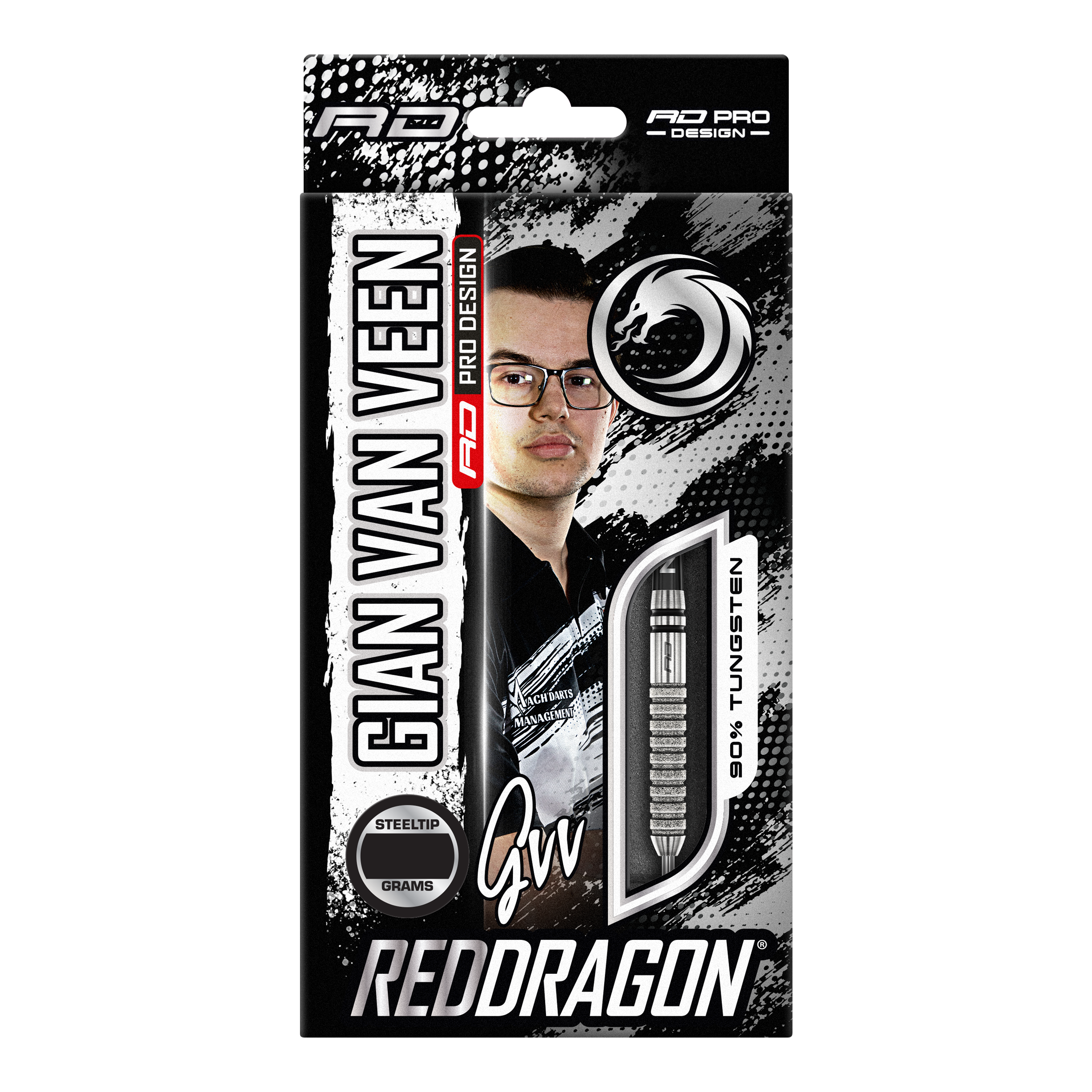 Red Dragon Gian Van Veen Tour Edition Steeldarts - 22g