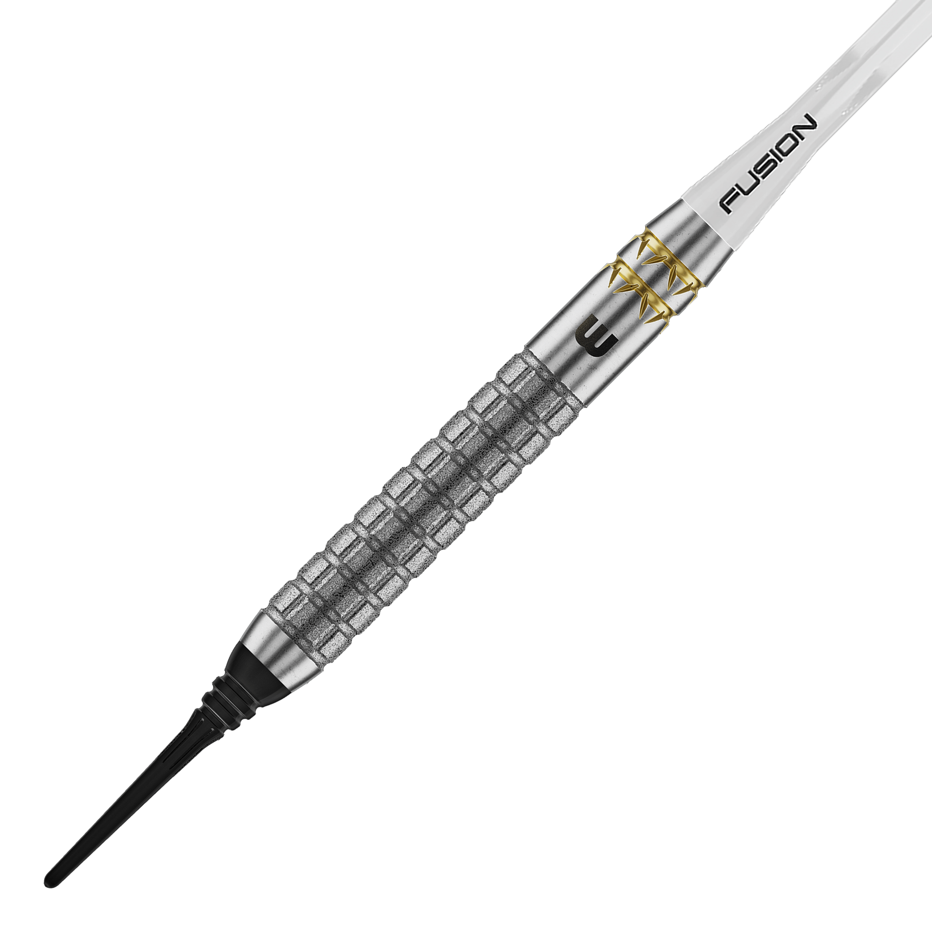 Winmau Gian Van Veen W-MAX měkké šipky - 18g Winmau Gian Van Veen W-MAX Softdarts - 18g sind auf dem Bild abgebildet. Die Darts sind in einer Seitenansicht zu sehen.