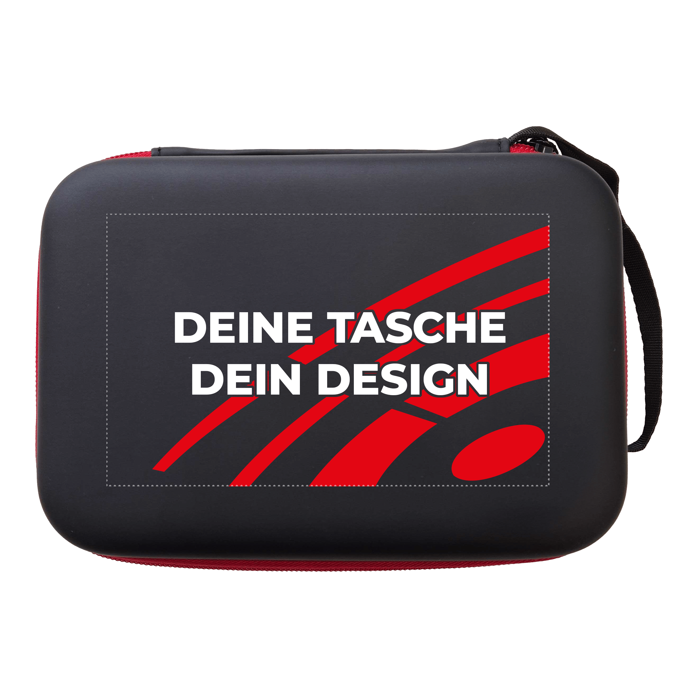 Pouzdro na šipky System-4 s vaším designem Bild mit dem Dateinamen MCS4-Schwarz_McDart_System4_Dartcase_Mit_Wunschdruck_Schwarz_2. Der genaue Inhalt des Bildes ist nicht erkennbar.