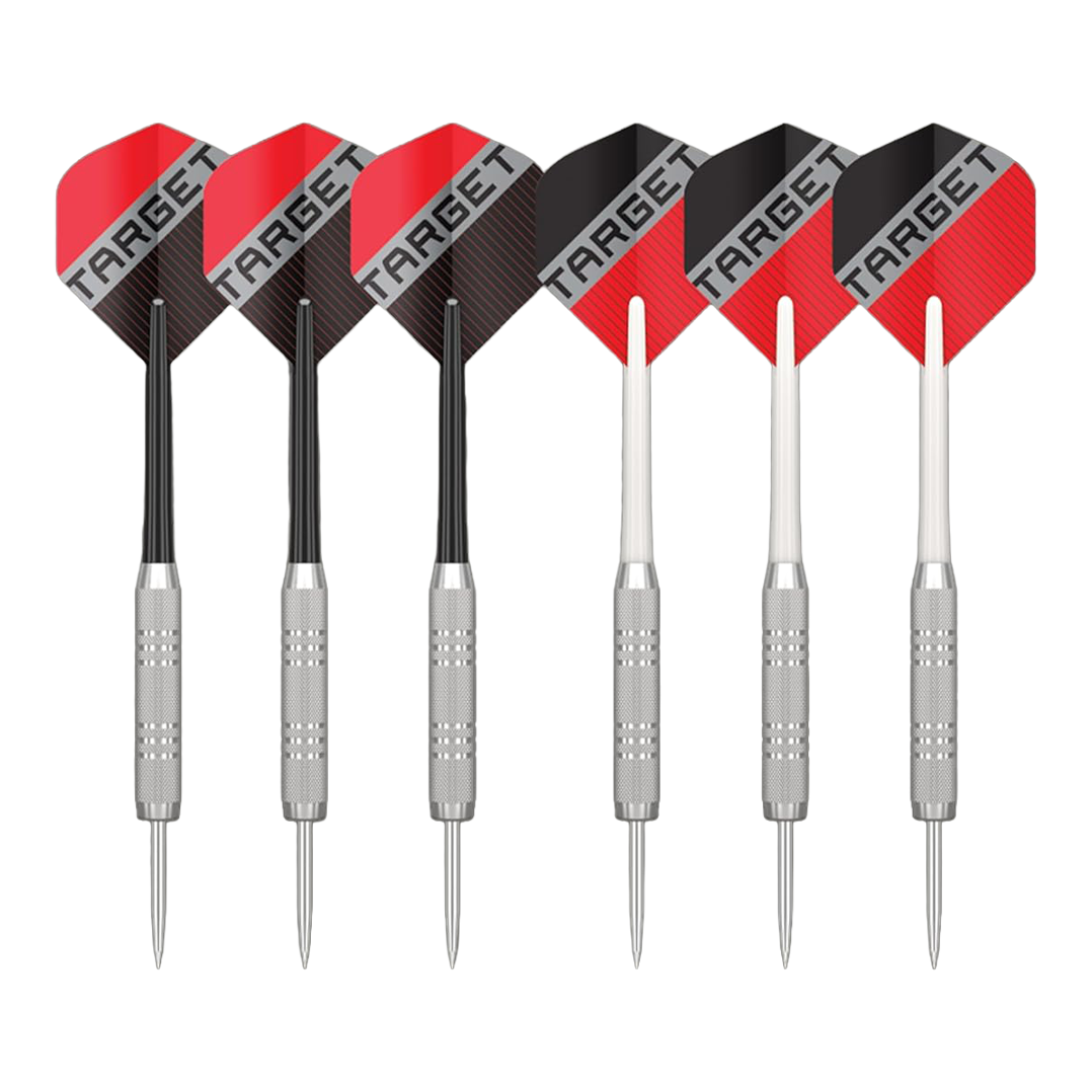 Sada ocelových terčů Target Rift Abgebildet ist das Target Rift Steeldartboard Set. Dieses Dartboard Set eignet sich perfekt für den Heimgebrauch.