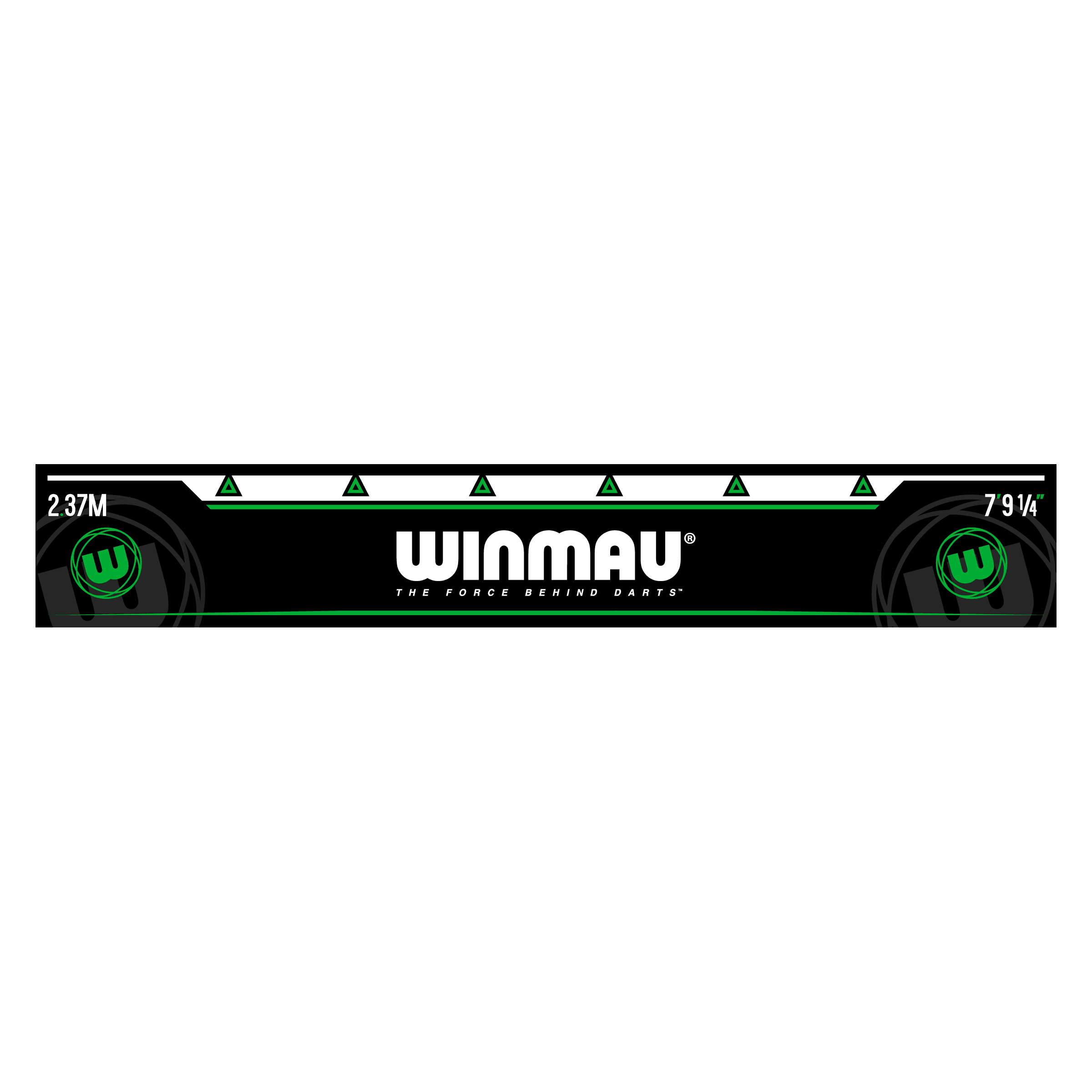 Winmau Házecí čára zelená Winmau Abwurflinie ist als Markierungslinie abgebildet. Sie wird zur Platzierung vor dem Dartboard verwendet.