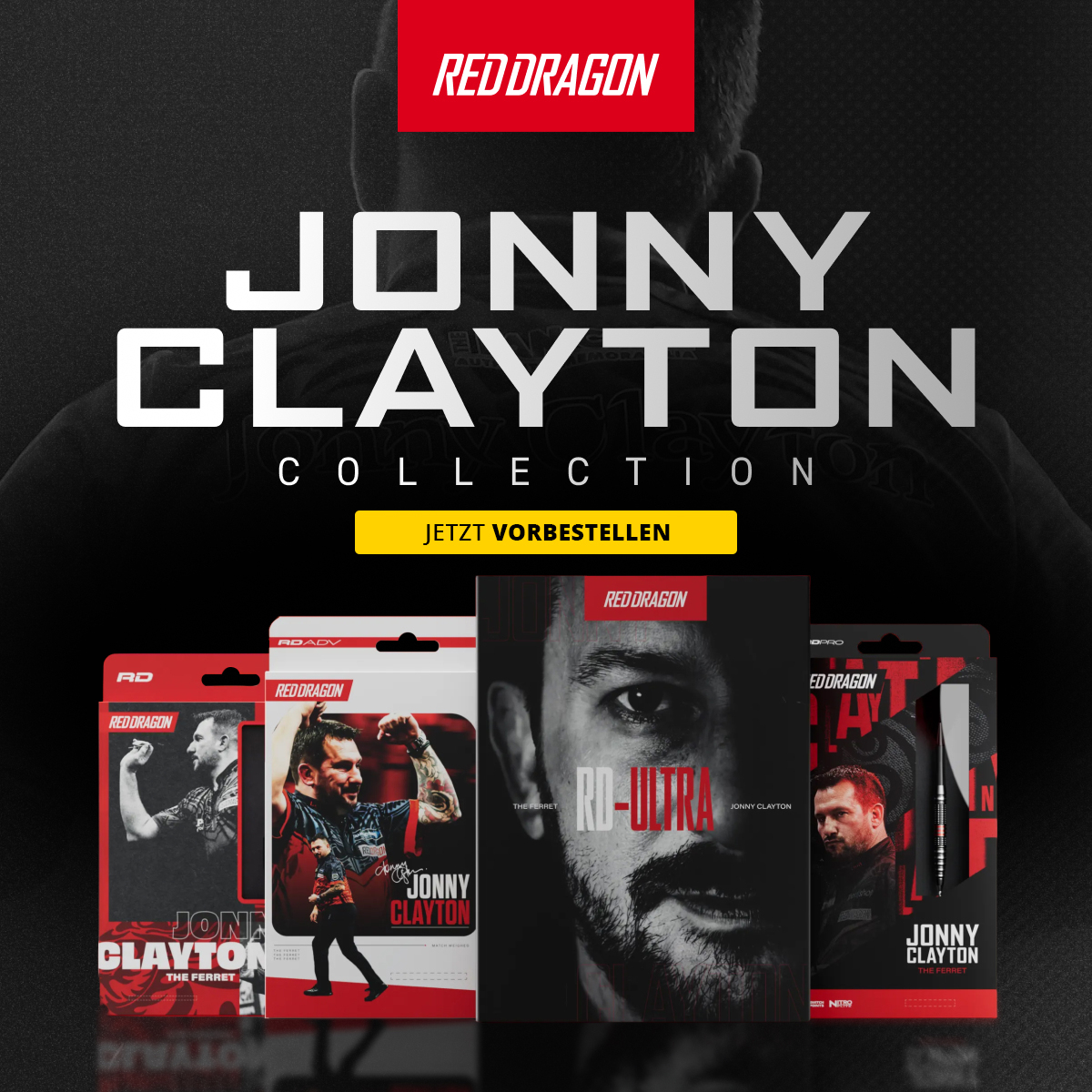 Das Bild zeigt ein Produkt aus der Clayton Collection von Red Dragon. Das Foto präsentiert die Verpackung und Gestaltung des Artikels in klaren Farben.