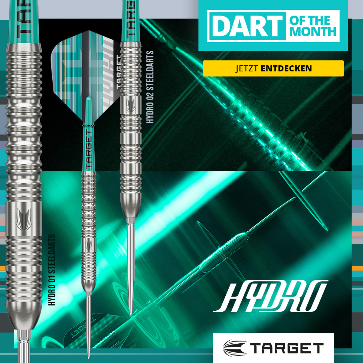 Das Bild zeigt das Produkt mit dem Dateinamen '2026-06_Target_DOTM_Hydro0102_Hero'. Es handelt sich um ein Produktfoto für Katalog- oder Online-Shop-Zwecke.
