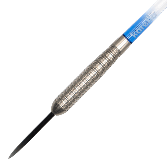 Ocelové šipky Karella Comic Line CL-4 - 23g Das Bild zeigt die Karella Comic Line CL-4 Steeldarts - 23g. Diese Darts sind für präzises Werfen entwickelt.