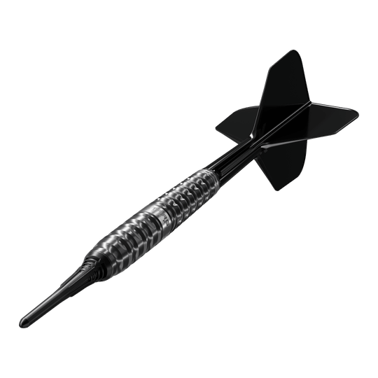 Měkké šipky Target Black Marque Eclipse - 21g Dieses Bild zeigt die Target Black Marque Eclipse Softdarts mit 21g Gewicht. Es handelt sich um ein hochwertiges Dartprodukt für Softdartspieler.
