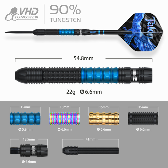 Ocelové šipky One80 Talon T1 Gezeigt werden die One80 Talon Steeldarts. Sie sind ideal für Dartspieler, die Wert auf Genauigkeit legen.