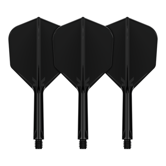 Letový systém Target K-Flex No6 - černý Zu sehen ist das Flight-System Target K-Flex No6 in Schwarz mit einer Länge von 26 mm. Es handelt sich um ein Zubehör für Dartpfeile.