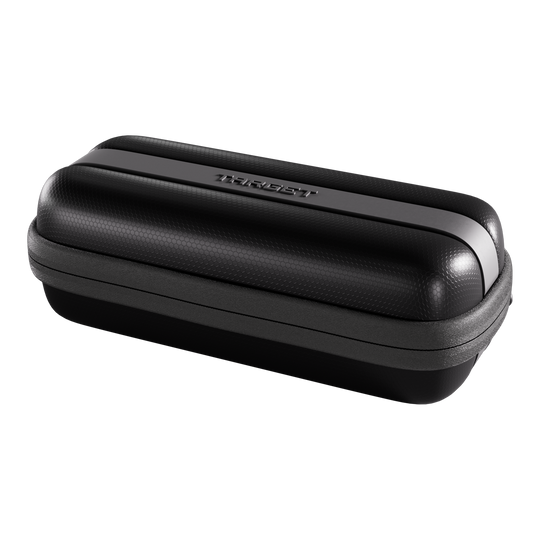 Pouzdro na šipky Target BOA Das Bild zeigt ein schwarzes Dartcase von Target. Es ist kompakt und dient zur sicheren Aufbewahrung von Darts.