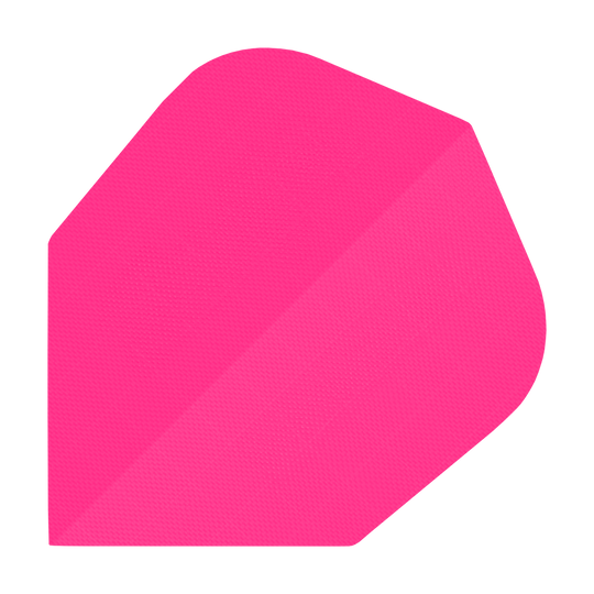 Nylon-Stoff No6 Flights in Neonpink sind abgebildet. Sie dienen als Flights für Dartpfeile.