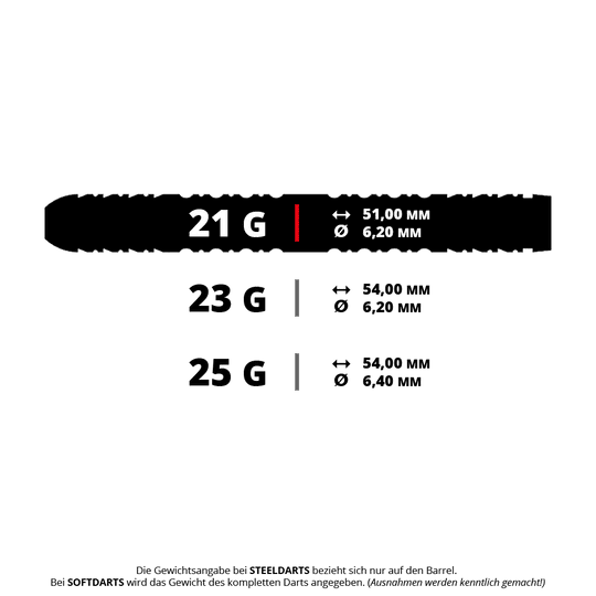 Ocelové šipky Caliburn Rix EZ-EVO R1