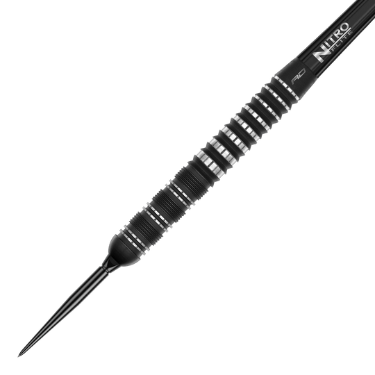 Ocelové šipky Red Dragon Sable Parallel Switch Point Abgebildet sind die Red Dragon Sable Parallel Switch Point Steeldarts. Die Darts werden seitlich gezeigt und sind aus Metall gefertigt.