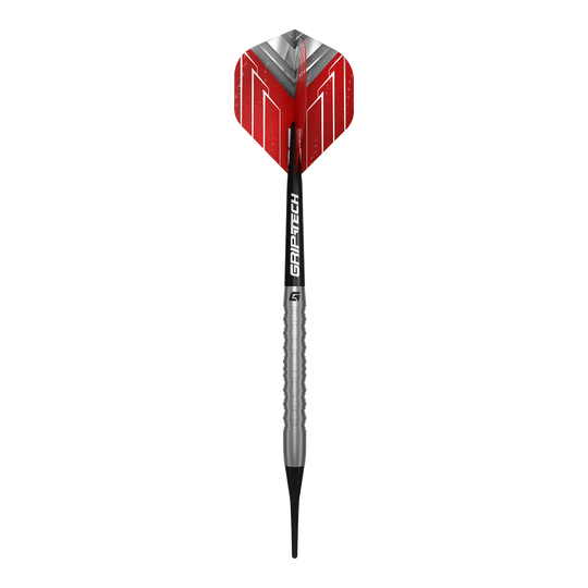 Šipky GOAT Podium Silver Softdarts - 18g Das Bild zeigt die GOAT Podium Silver Softdarts mit 18g. Dieses Softdart-Modell ist in Silberfarbe gestaltet.