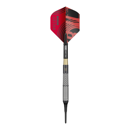 Šipky Target Stephen Bunting GEN5 Void Soft - 18g Target Stephen Bunting GEN5 Void Softdarts - 18g Darts werden dargestellt. Das Bild zeigt das Design und die Details dieser Softdarts.