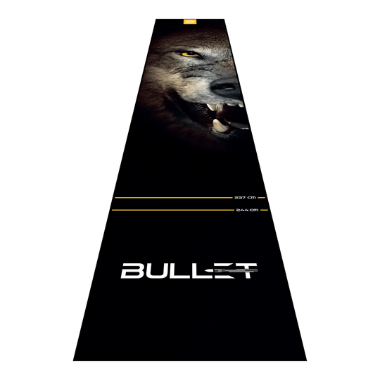 Podložka na šipky Bullet Fang Abgebildet ist die Bullet Fang Dartmatte. Die Matte sorgt für einen sicheren Stand und schützt den Boden beim Dartspielen.