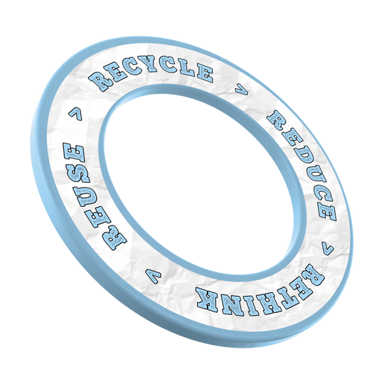 McDart Recyklace Snížení Přehodnocení Znovupoužití Obložení terče Dieses Bild zeigt das Produkt ‚MSF-C9 McDart Recycle Reuse Reduce Rethink Surround Himmelblau‘. Es ist eine umweltfreundliche Dart-Surround in hellblauer Farbe.