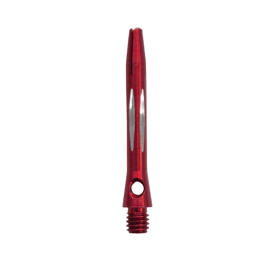 Hliníkové hřídele řezané diamantem - červené - 35 mm Dieses Bild zeigt den Diamond Cut Aluminium Shafts - Rot - 35mm. Es ist ein Dart-Schaft aus rotem Aluminium mit Diamantschliff und 35mm Länge.