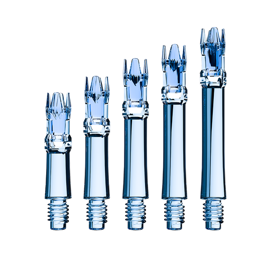 Náhradní hřídele L-Systém L - čirá modrá Zu sehen sind die L-Style L-System Ersatzshafts in Clear Blue. Die blauen Schäfte sind Ersatzteile für Dartpfeile.