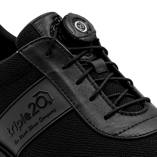 Triple20 Dart Shoes Textilní s otočným zapínáním - Černé Triple20 Dart Shoes Textilní s otočným zapínáním - Černé