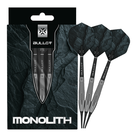 Měkké šipky Bullet Monolith - 20g Zu sehen sind die Bullet Monolith 20g Soft Darts. Das Produkt ist besonders langlebig und hochwertig verarbeitet.