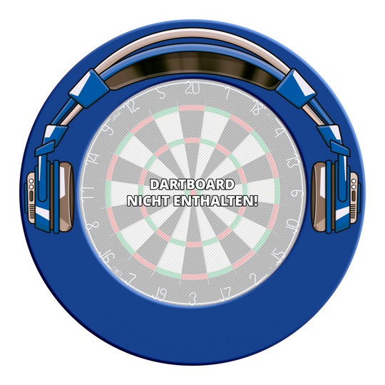 Stereo prostorový prostor pro terč na šipky McDart Hier ist ein weiteres Bild des MSF-J4 McDart Stereo Dartboard Surrounds in Blau. Es zeigt das Produkt aus einem anderen Blickwinkel.