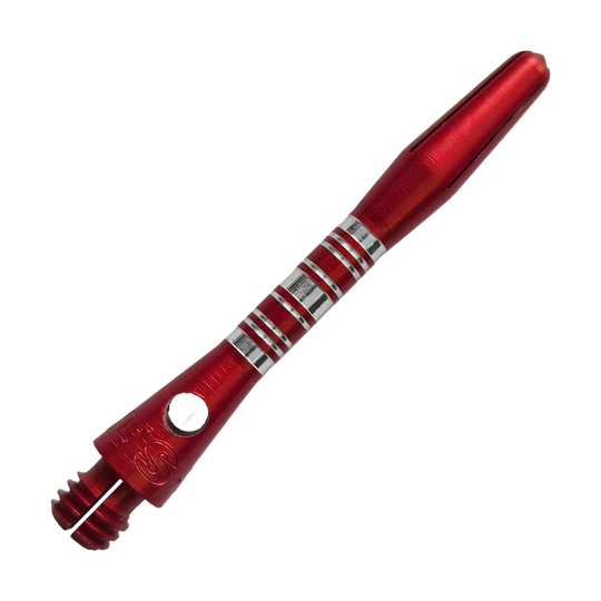 Hliníkové shafty Bulls NL Supra - červené - 34 mm Abgebildet sind die Bulls NL Supra Aluminium Shafts in Rot, 34 mm. Sie eignen sich hervorragend als Ersatzteile für Dartpfeile.