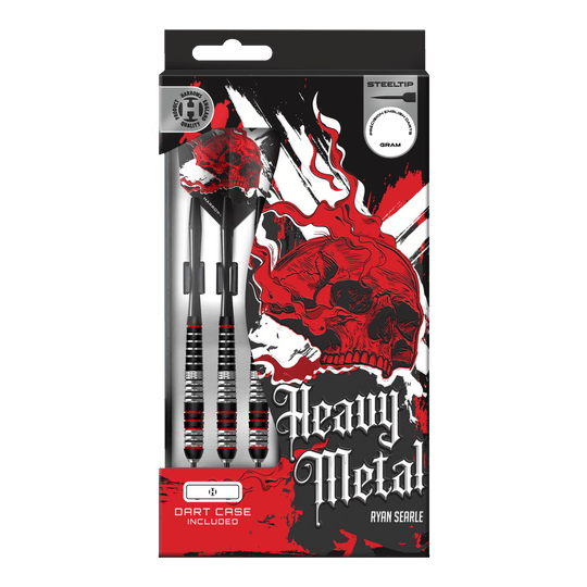 Šipky Harrows Heavy Metal Ryan Searle Brass Steel Gezeigt werden die Harrows Heavy Metal Ryan Searle Brass Steeldarts. Dieses Set ist ideal für ambitionierte Dartspieler.