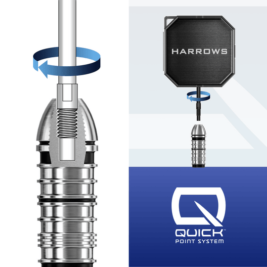 Kufr na nářadí Harrow Premium Quick Point Hier wird das Harrows Premium Quick Point Tool Case präsentiert. Die Tasche eignet sich bestens zum Verstauen von Dartwerkzeug.