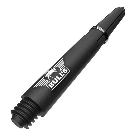 Karbonové šachty Bulls NL Capo - černé Ein Bild mit dem Dateinamen BU55340_BullsNL_Capo_Carbon_Shafts_Schwarz_Short_34mm_2. Abgebildet ist wahrscheinlich ein zweiter kurzer schwarzer Carbon-Shaft für Darts.