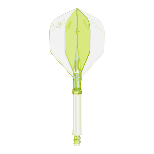 Letky L-Style L-Sytem - neonově žluté Abgebildet ist ein Dartflight in Neon-Gelb, große Größe, für das L-Style L-System. Das Produkt ist speziell für Dartspieler entwickelt.
