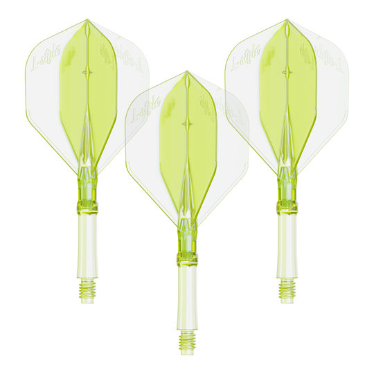 Světla L-Systém L - neonově žlutá Hier ist ein Set Dart Flights in Neon-Gelb, mittlere Größe zu sehen. Die Flights sind für das L-Style L-System bestimmt.