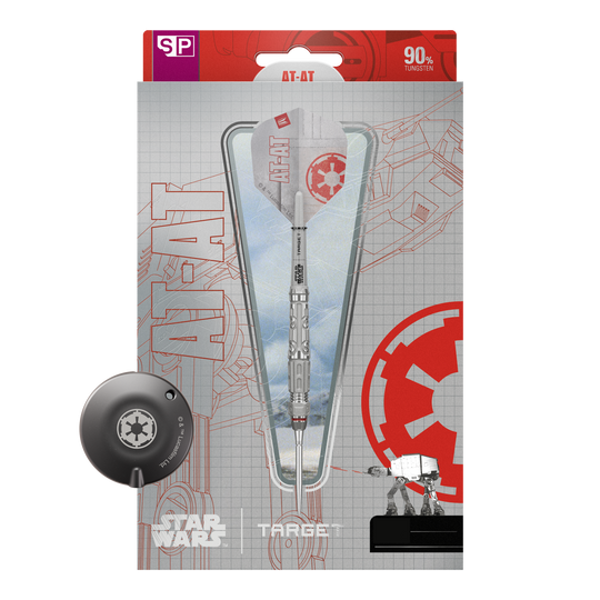 Ocelové šipky Target Star Wars AT-AT Swiss Point Dieses Bild zeigt die Target Star Wars AT-AT Swiss Point Steeldarts. Die Abbildung präsentiert die besonderen Merkmale der Pfeile.