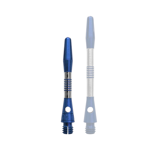 Hliníkové šachty Bulls NL Cetra - modré Ein einzelner blauer Aluminium Dart Schaft, 34mm lang, ist im Bild. Dieser Schaft eignet sich für Dart-Liebhaber und Bastler.