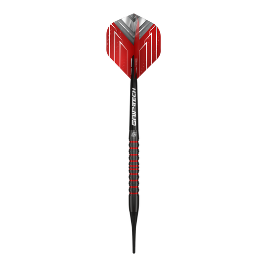 Dieses Bild zeigt die GOAT Podium Black Softdarts - 20g. Die Softdarts werden einzeln hervorgehoben.