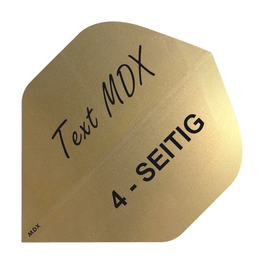 10 sada tištěných kovových unašečů 4stranný - požadovaný text - standard MDX