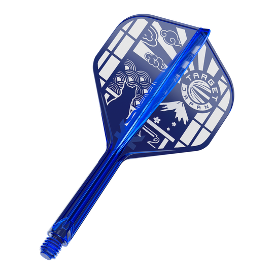 Ein Produktbild von Target Japan K-Flex Blue Limited No2 Flights 26mm ist zu sehen. Das Produkt ist in blauer Farbe gestaltet.