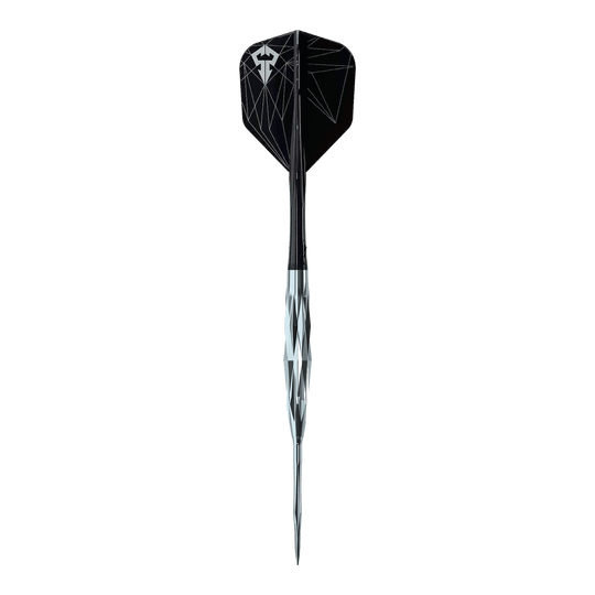 Das Bild zeigt die Caliburn Starships Series Hyperion Steeldarts mit einem Gewicht von 22 Gramm. Diese Darts bieten eine hochwertige Verarbeitung.