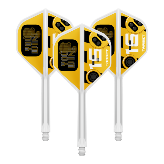 Target K-Flex Vyhrajete standardní lety č. 2 Das Bild zeigt einen Artikel mit dem Dateinamen 410593_Target_K-Flex_YouWin_No2_Standard_Flights_33mm_1Set. Wahrscheinlich ist es ein Set von Dart-Flights in 33mm Größe.