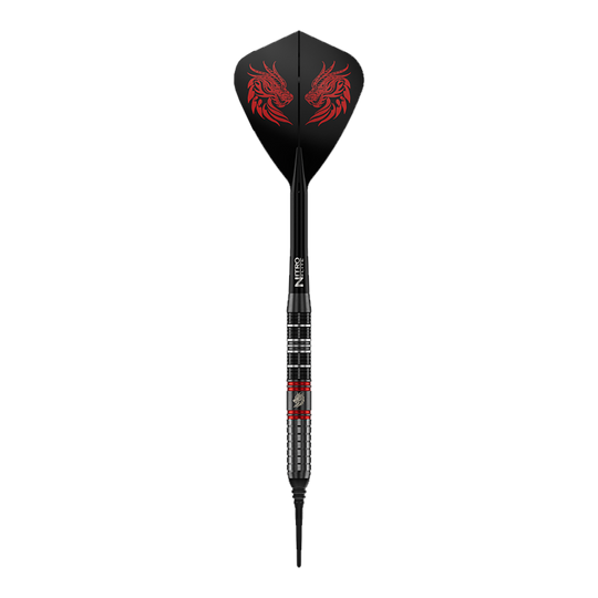 Šipky Red Dragon Jonny Clayton RD-ULTRA měkké - 18g Dieses Bild zeigt einen einzelnen Red Dragon Jonny Clayton RD-ULTRA Softdart mit 18g. Zu sehen sind silberne, schwarze und rote Elemente sowie ein auffälliger Flight.