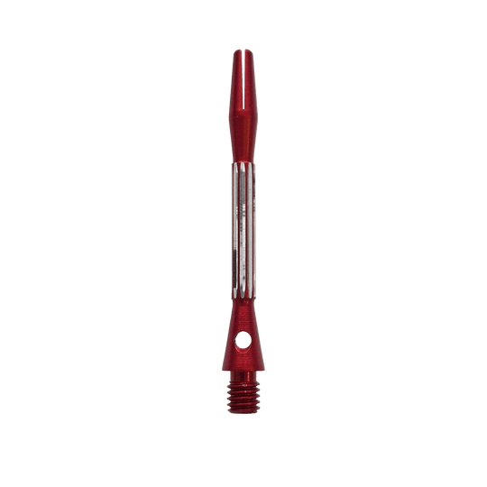 Hliníkové shafty Bulls NL Flash 2 - červené - 46 mm Das Foto zeigt die Bulls NL Flash 2 Aluminium Shafts in Rot, 46 mm lang. Die Shafts sorgen für mehr Haltbarkeit bei Dartpfeilen.